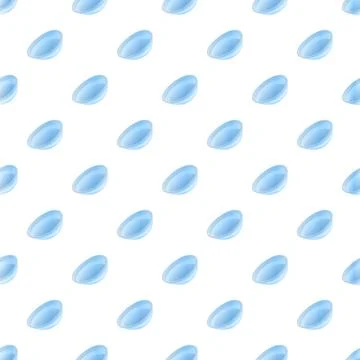 Blue contact lenses seamless pattern background for vision care Stockillustratie