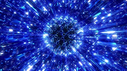 Blue Core Background 動画素材 102437836