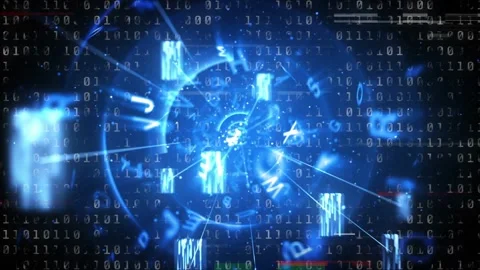Blue core pulsing on initial pulse, firing rays, pulling chars into bars and Stock Footage 334743913