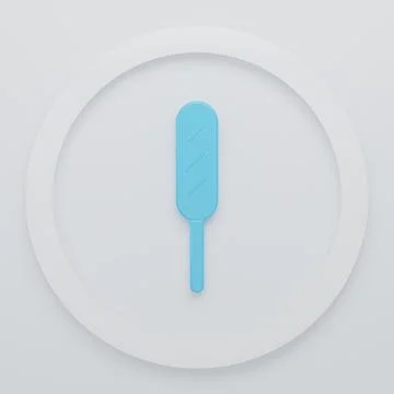Blue Corn dog icon isolated on white background. Traditional american fast .. Stock Illustration