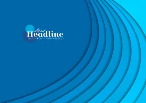 Blue corporate wavy abstract background Illustrazione stock