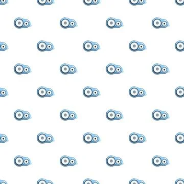 Blue correction tape seamless pattern for office supplies Stock Illustration