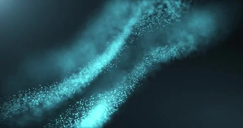 Blue cosmic particle explosion with glowing core Stock Footage 324149642