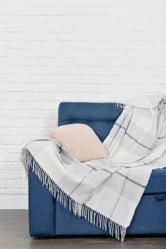 Blue couch Stock Photos