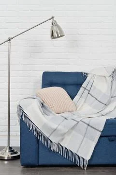 Blue couch Stock Photos