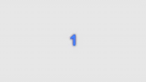 Blue Countdown Timer Animation Alpha Transparent Background Overlay Stock Footage 333955090