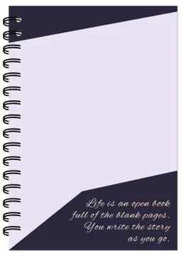 Blue cover  design of the notebook Stock Illustration