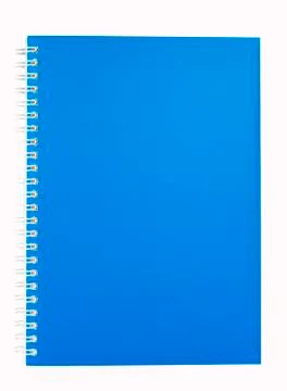 Blue cover note book Stock Photos