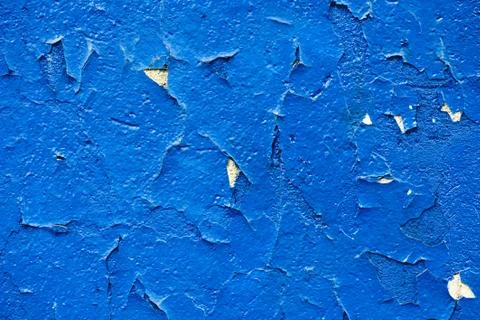Blue cracked wall Stock Photos