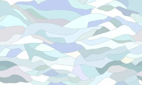 Blue cracks texture. Waves vector background Stock Illustration