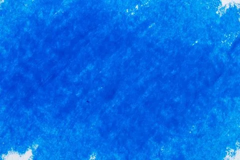Blue crayon paint texture as background Stock Photos