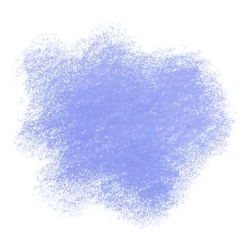 Blue crayon scribble texture stain isolated on white background Illustrazione stock