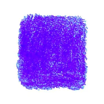 Blue crayon scribble texture stain isolated on white background Stock Illustration
