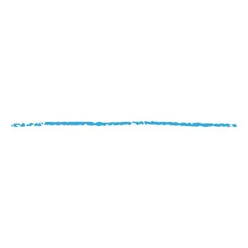 Blue crayon straight line doodle painting, vector underlined, handwriting pencil Stock Illustration