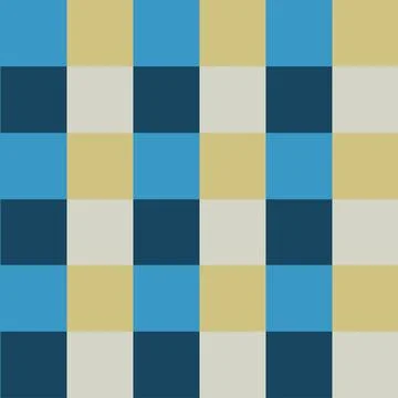 Blue Cream Chess Board Background Stock Illustration