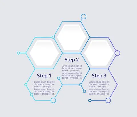Blue creative infographic chart design template Illustrazione stock