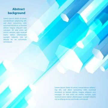 Blue cristal. vector illustration for your business presentation Stock Illustration