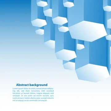 Blue cristal. vector illustration for your business presentation Illustrazione stock