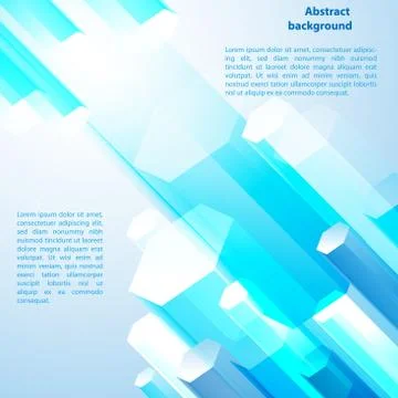 Blue cristal. vector illustration for your business presentation Stock Illustration