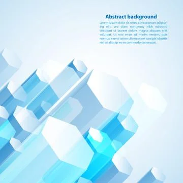 Blue cristal. vector illustration for your business presentation Illustrazione stock