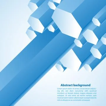Blue cristal. vector illustration for your business presentation Stock Illustration