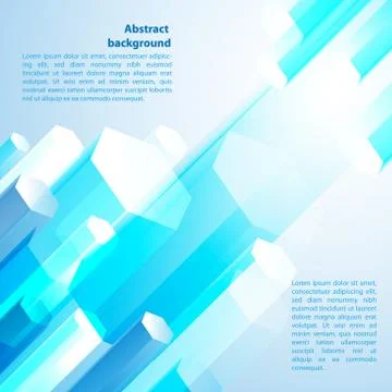 Blue cristal. vector illustration for your business presentation Stock-Illustration