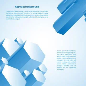 Blue cristal. vector illustration for your business presentation Stock-Illustration