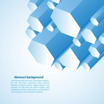 Blue cristal. vector illustration for your business presentation Illustrazione stock