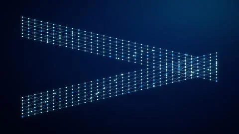 Blue Crossing Network Overpass Technology Background Stock Illustration