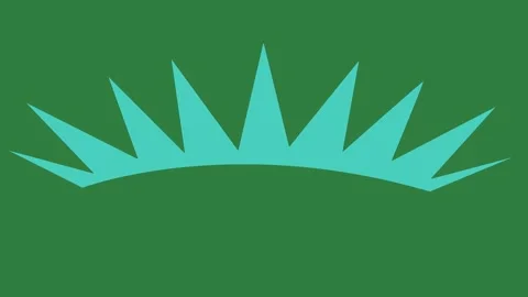 Blue crown on movement gesture style depth design layers illustration colorful Video stock 335147487