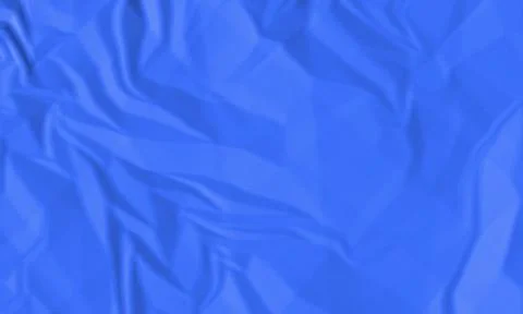 Blue crumpled paper texture background with soft folds and shadows Stock Photos