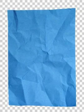Blue Crumpled Paper Texture Background with Wrinkled Surface Pattern Stock Photos