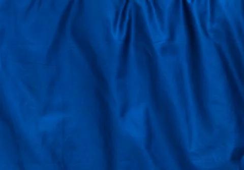 Blue Crumpled Textile Pattern Background Stock Photos