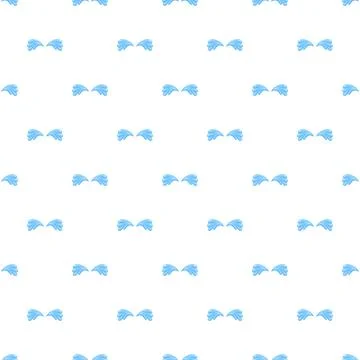 Blue crying tears drops splashing seamless pattern Stock Illustration