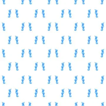 Blue crying tears drops water seamless pattern イラスト素材