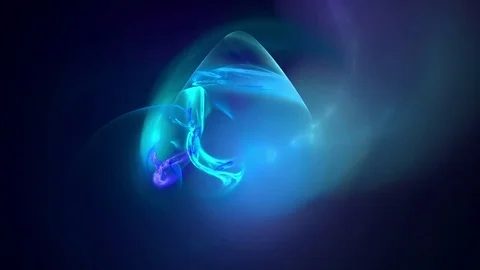 Blue crystal abstract loop motion background Stock Footage 70686321