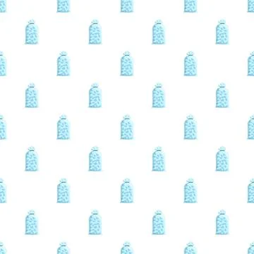Blue crystal bag seamless pattern repeating background イラスト素材