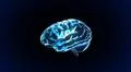 blue crystal brain still render Illustration
