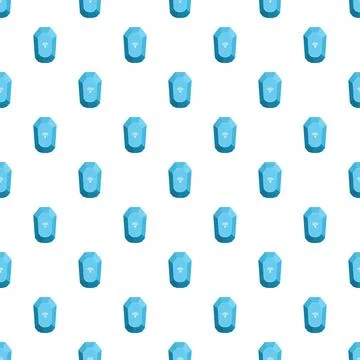 Blue crystal shaped objects creating seamless pattern 스톡 일러스트