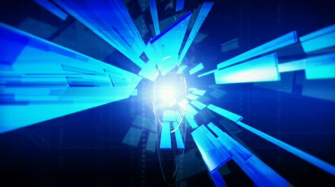 BLUE CRYSTALS and LIGHT SOURCE Stock Footage 827564