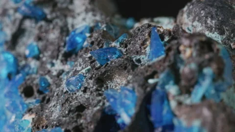 Blue crystals Stock Footage 131441455