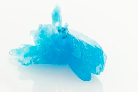 Blue crystals isolated Stock Photos