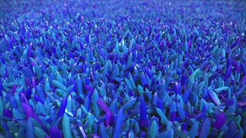 Blue Crystals, looping animation Stock Footage 88829775
