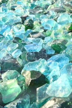 Blue crystals Stock Photos