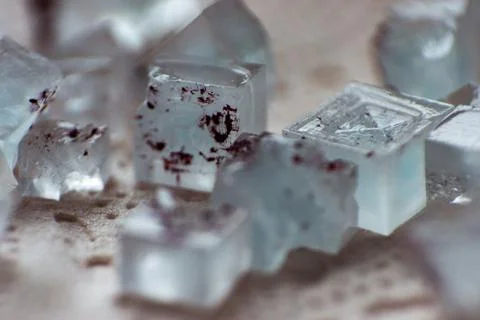 Blue crystals Stock Photos