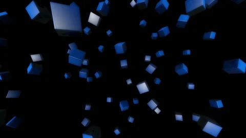 Blue cube motion Video stock 97171585