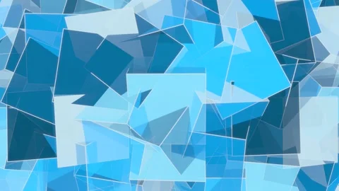 Blue cubes background. Seamless loop Stock Footage 141171907