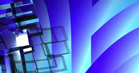 Blue Cubes Stock Footage 131379257