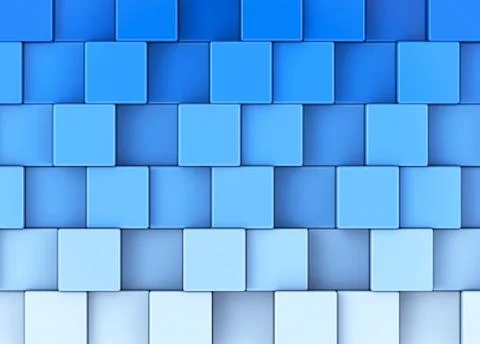 The blue cubes Stock Illustration