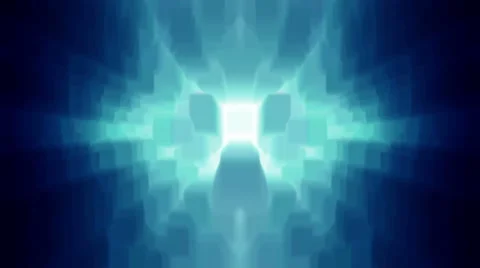 Blue cubic forms flicker and shine - Cubic 001 HD, 4K Stock Footage 54673099